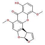 7H-Furo[3',2':4,5]furo[2,3-c]xanthen-7-one,3a,12c-dihydro-8-hydroxy-6,11-dimethoxy-, (3aR,12cS)-