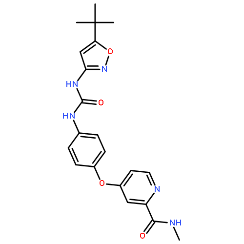 2-Pyridinecarboxamide,4-[4-[[[[5-(1,1-dimethylethyl)-3-isoxazolyl]amino]carbonyl]amino]phenoxy]-N-methyl-