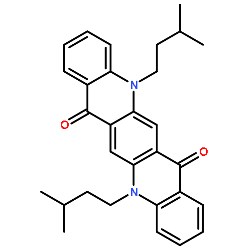 Quino[2,3-b]acridine-7,14-dione, 5,12-dihydro-5,12-bis(3-methylbutyl)-