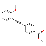 Benzoic acid, 4-[(2-methoxyphenyl)ethynyl]-, methyl ester