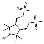 1H-Pyrrol-1-yloxy,2,5-dihydro-2,2,5,5-tetramethyl-3,4-bis[[(methylsulfonyl)thio]methyl]- (9CI)