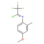 Ethanimidoyl chloride, 2,2,2-trifluoro-N-(4-methoxy-2-methylphenyl)-