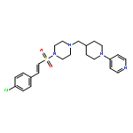 Piperazine,1-[[(1E)-2-(4-chlorophenyl)ethenyl]sulfonyl]-4-[[1-(4-pyridinyl)-4-piperidinyl]methyl]-