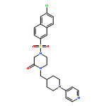 4-(6-Chloronaphthalen-2-ylsulfonyl)-1-[1-(4-pyridyl)piperidin-4-ylmethyl]piperazin-2-one