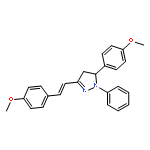 1H-Pyrazole,4,5-dihydro-5-(4-methoxyphenyl)-3-[2-(4-methoxyphenyl)ethenyl]-1-phenyl-