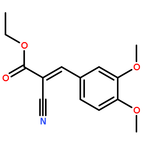 2-Propenoic acid,2-cyano-3-(3,4-dimethoxyphenyl)-, ethyl ester