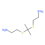 2-[2-(2-AMINOETHYLSULFANYL)PROPAN-2-YLSULFANYL]ETHANAMINE 