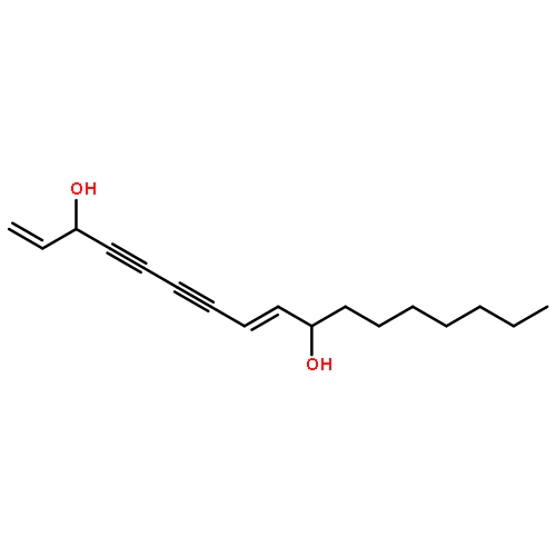 1,8-Heptadecadiene-4,6-diyne-3,10-diol, (8E)-