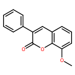 2H-1-Benzopyran-2-one, 8-methoxy-3-phenyl-