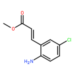 2-Propenoic acid, 3-(2-amino-5-chlorophenyl)-, methyl ester, (2E)-