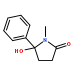 2-Pyrrolidinone,5-hydroxy-1-methyl-5-phenyl-