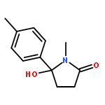 2-Pyrrolidinone, 5-hydroxy-1-methyl-5-(4-methylphenyl)-