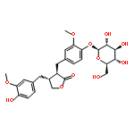 2(3H)-Furanone, 3-[[4-(b-D-glucopyranosyloxy)-3-methoxyphenyl]methyl]dihydro-4-[(4-hydroxy-3-methoxyphenyl)methyl]-,(3R,4R)-