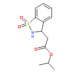 propan-2-yl (1,1-dioxido-2,3-dihydro-1,2-benzothiazol-3-yl)acetate