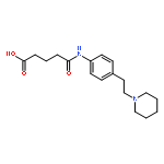 Pentanoic acid, 5-oxo-5-[[4-[2-(1-piperidinyl)ethyl]phenyl]amino]-