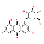 GLUCOPYRANOSIDE, 3,8-DIHYDROXY-6-METHYL-1-ANTHRAQUINONYL, .BETA.-D- 