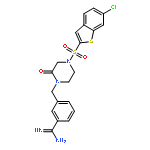 Benzenecarboximidamide,3-[[4-[(6-chlorobenzo[b]thien-2-yl)sulfonyl]-2-oxo-1-piperazinyl]methyl]-