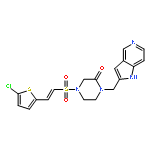 4-[2-(5-Chlorothien-2-yl)vinylsulfonyl]-1-(1H-pyrrolo[3,2-c]pyridin-2-ylmethyl)piperazin-2-one