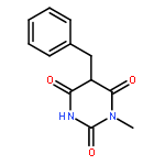 2,4,6(1H,3H,5H)-Pyrimidinetrione, 1-methyl-5-(phenylmethyl)-