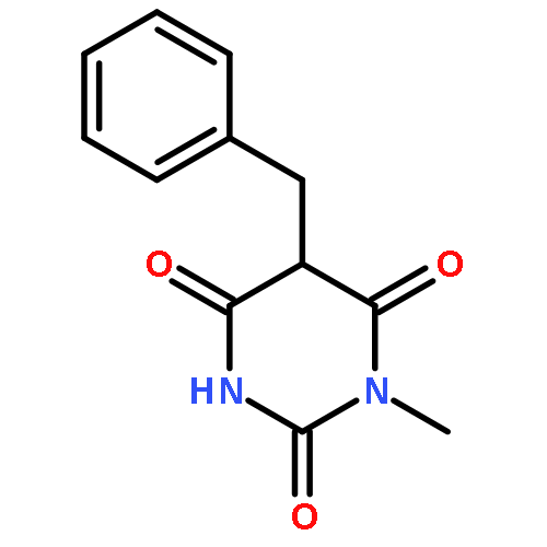 2,4,6(1H,3H,5H)-Pyrimidinetrione, 1-methyl-5-(phenylmethyl)-