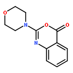 4H-3,1-Benzoxazin-4-one, 2-(4-morpholinyl)-