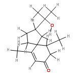 (4S,5S,7R)-2-Oxo-hinesol; (3R,5S,6S)-3-(2-Hydroxy-propyl-(2))-6,10-dimethyl-8-oxo-Delta9-spirodecen