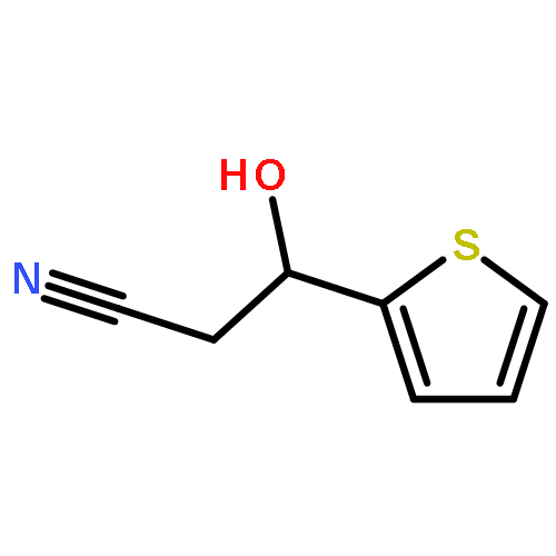 2-Thiophenepropanenitrile, b-hydroxy-