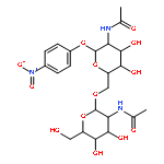 4-Nitrophenyl 2-Acetamido-2-deoxy-(6-O-2-acetamido-2-deoxy-β-D- glucopyranosyl)-α-D-galactopyranoside