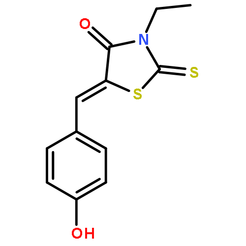 (5E)-3-ethyl-5-(4-hydroxybenzylidene)-2-thioxo-1,3-thiazolidin-4-one