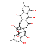 5H,6H-6,13a,5a,14-[1,2,3,4]Butanetetraylcycloocta[1,2-b:5,6-b']dinaphthalene-5,8,13,16(14H)-tetrone,1,7,9,15,17,20-hexahydroxy-3,11-dimethyl-, (5aS,6R,13aS,14R,17S,18R,19R,20S)-