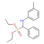 Phosphonic acid, [[(3-methylphenyl)amino]phenylmethyl]-, diethyl ester