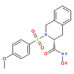 3-Isoquinolinecarboxamide,1,2,3,4-tetrahydro-N-hydroxy-2-[(4-methoxyphenyl)sulfonyl]-, (3R)-