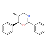 4H-1,3-Oxazine, 5,6-dihydro-5-methyl-2,6-diphenyl-, (5R,6R)-rel-