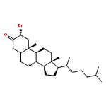 Cholestan-3-one, 2-bromo-, (2a)-