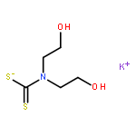 Carbamodithioic acid,N,N-bis(2-hydroxyethyl)-, potassium salt (1:1)