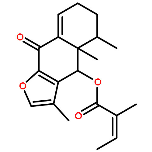 (4S,4aR,5S)-3,4a,5-trimethyl-9-oxo-4,4a,5,6,7,9-hexahydronaphtho[2,3-b]furan-4-yl (2Z)-2-methylbut-2-enoate