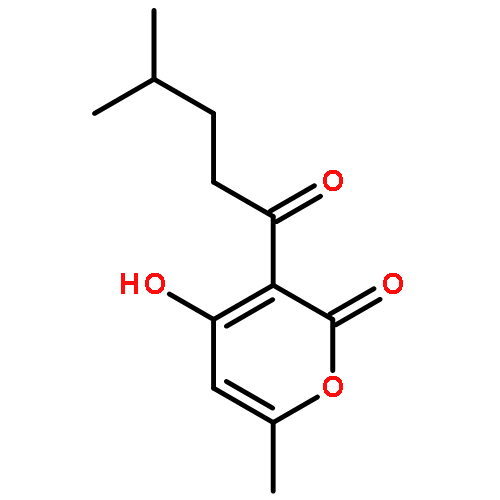 2H-Pyran-2-one,4-hydroxy-6-methyl-3-(4-methyl-1-oxopentyl)-