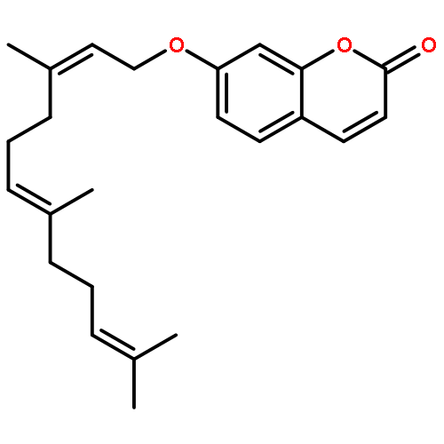 2H-1-Benzopyran-2-one,7-[[(2E,6E)-3,7,11-trimethyl-2,6,10-dodecatrien-1-yl]oxy]-