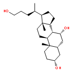 Cholane-3,7,24-triol, (3a,5b,7a)-