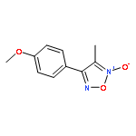 1,2,5-Oxadiazole, 3-(4-methoxyphenyl)-4-methyl-, 5-oxide