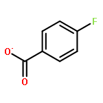 Benzoic acid,4-fluoro-, ion(1-)