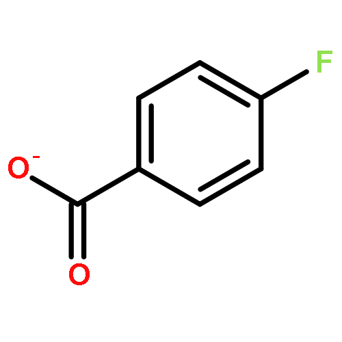 Benzoic acid,4-fluoro-, ion(1-)