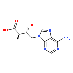 9H-Purine-9-butanoicacid, 6-amino-a,b-dihydroxy-, (aR,bR)-