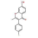 3-(4-Fluoro-phenyl)-7-hydroxy-2-methyl-chromen-4-one