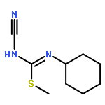 Carbamimidothioic acid, N-cyano-N'-cyclohexyl-, methyl ester