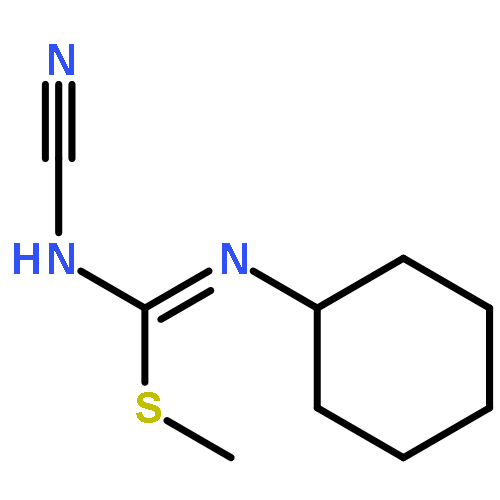 Carbamimidothioic acid, N-cyano-N'-cyclohexyl-, methyl ester