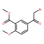 Benzoic acid, 5-(bromoacetyl)-2-methoxy-, methyl ester