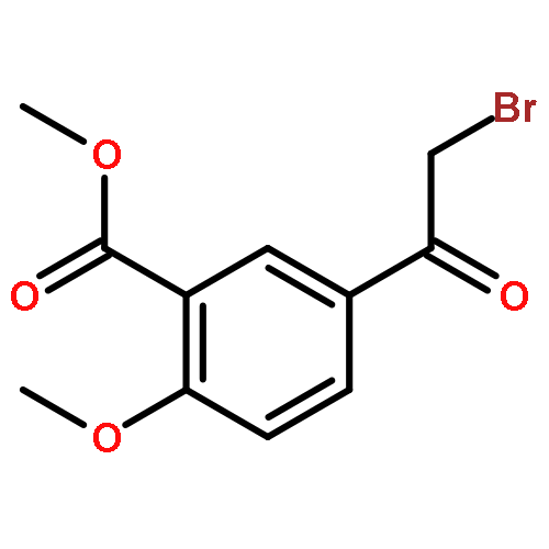 Benzoic acid, 5-(bromoacetyl)-2-methoxy-, methyl ester