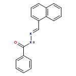 Benzoic acid, (1-naphthalenylmethylene)hydrazide