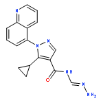 1H-Pyrazole-4-carboxamide,N-(aminoiminomethyl)-5-cyclopropyl-1-(5-quinolinyl)-